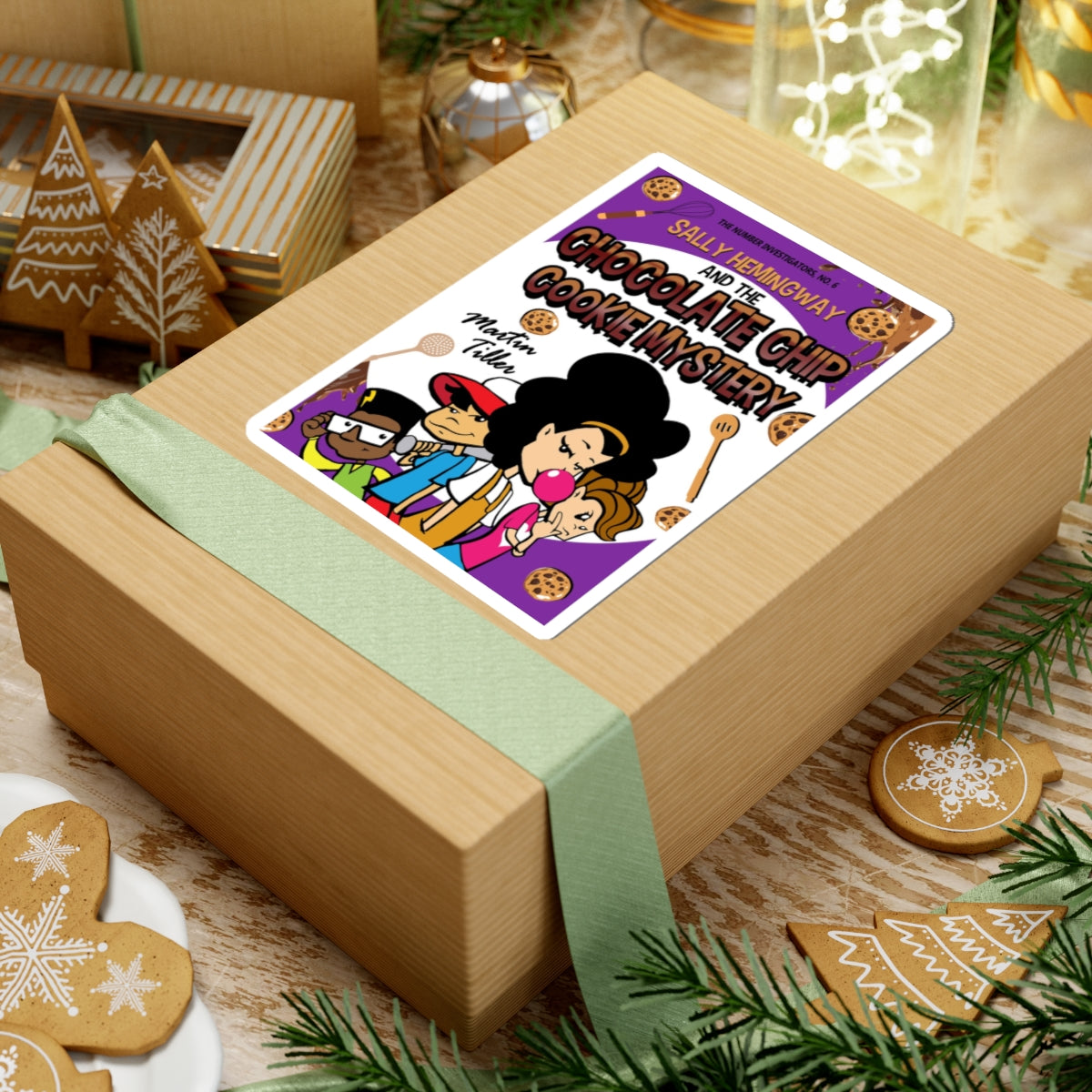 Mystery Cookie Kiss-Cut Stickers | Fun Decor for Kids, Book Lovers, Gifts for Readers, Collectible Stickers, Birthday Party Favors