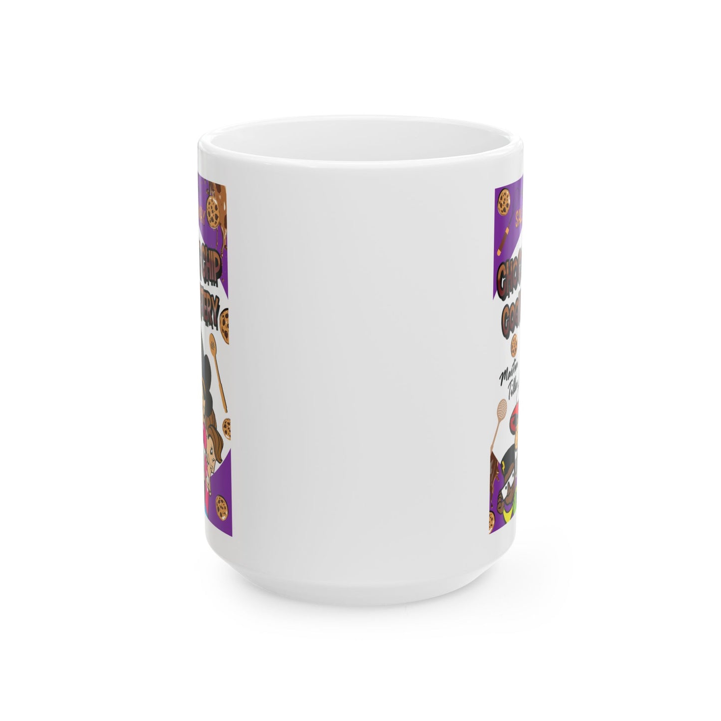 Whimsical Cookie Lover's Ceramic Mug | Perfect Gift for Baking Enthusiasts, Coffee Lovers, Birthdays, Holidays, Parties